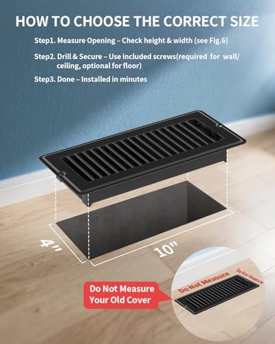 4x10 Floor Register Vent Covers - Image 2