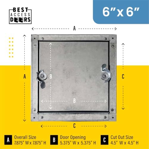 Best 6" x 6" Self-Stick Duct Access Door - Image 2