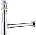 Bathroom Basin Sink Waste P-Trap Drain Kit, Adjustable Bottle Trap by DROPINKITCHENSINK