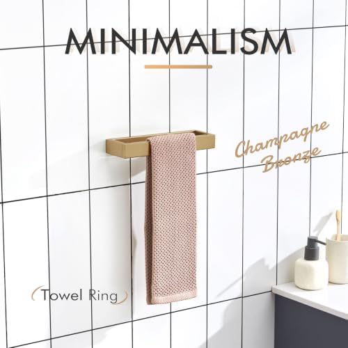 KOKOSIRI Towel Ring for Bathroom Hand Towel Holder 9 Inch Towel Hanger Rack - Image 3