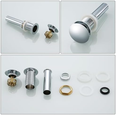Chrome Pop Up Drain, Bathroom Sink Drain - Image 5