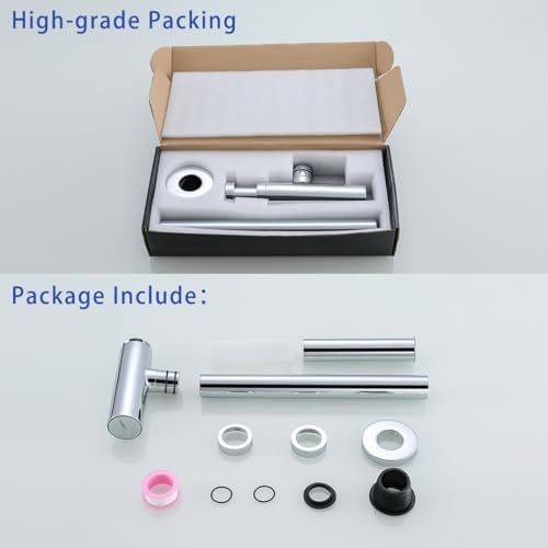 Bathroom Basin Sink Bottle Trap Waste Pipe 1-1/4 inch Slip Inlet Drain Tube Kit - Image 7