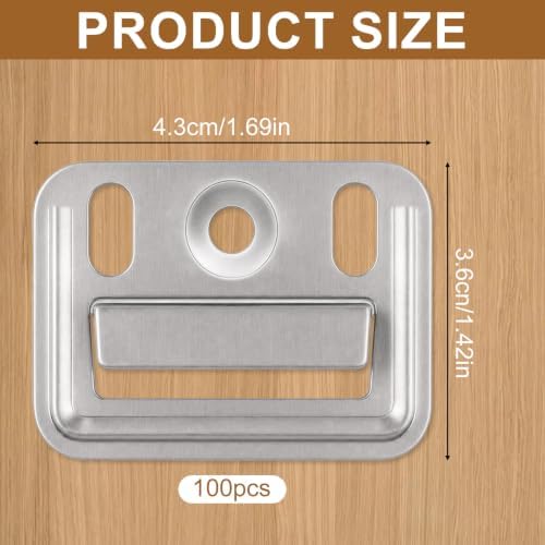 100pcs Stainless Steel Z-Clips, Durable Wall Panel Buckle Clamps - Image 2