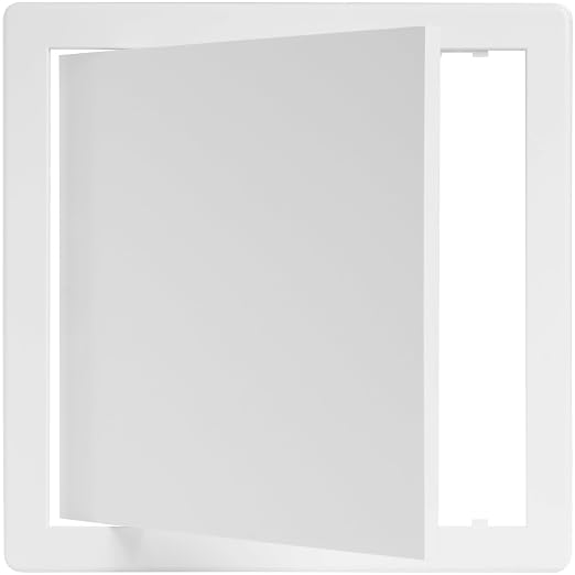 10" x 10" White ABS Plastic Plumbing Access Panel - Image 6