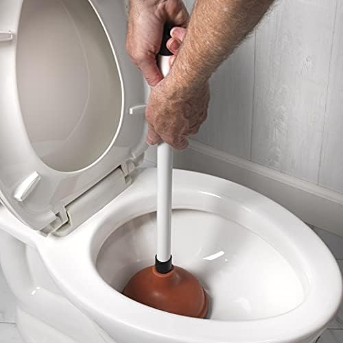 LDR 512 3210A Toilet Sink and Drain, Plastic Handle Rubber Cup Removes Clogs - Image 5
