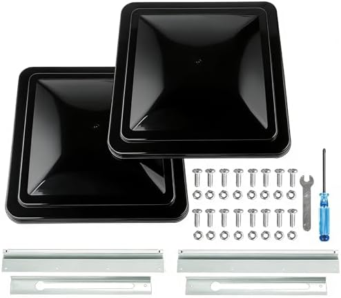 2 Pack 14" Universal Roof Vent Cover Vent Lid Replacement by caqeg