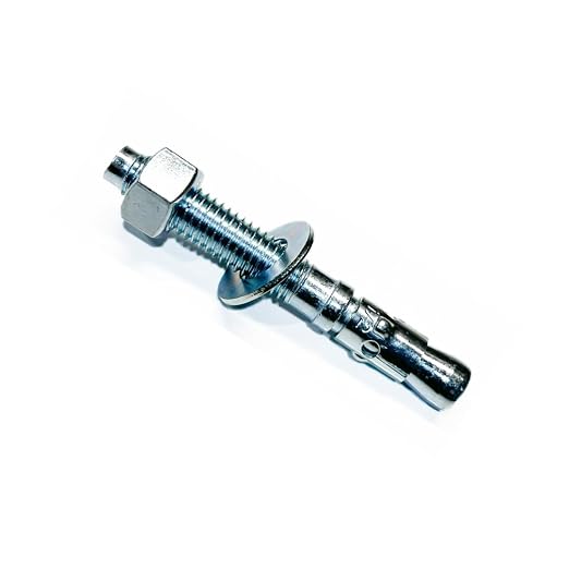 MIGHTY FASTENERS Zinc-Plated Steel Wedge Anchors, 1/2" X 3-3/4" by We%E2%80%99reFastenedtoYourNeeds