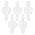 5 Packs Check Valve 5/16” One-Way PVDF Plastic Hose Barb by JoyTube