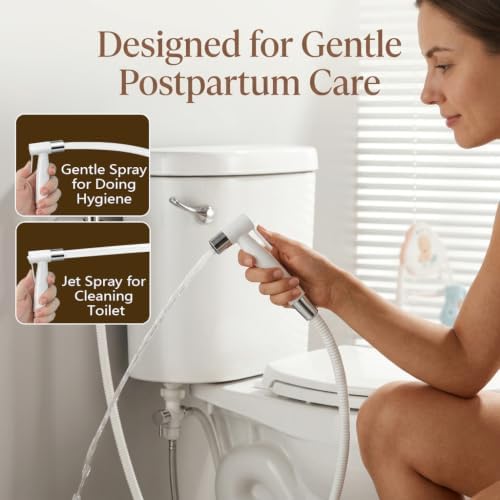 BARROCK Handheld Bidet Sprayer for Toilet, Stainless Steel Metal Made Baby - Image 3