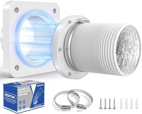 Dryer Vent Kit, DV180 Magnetic Dryer Vent Connector Kit, Airtight Seal Dryer by Unknown