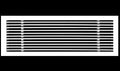 HVAC Premium 28"W X 6"H Linear Aluminum Clip-On Bar Return Air Grille by HVACPremium