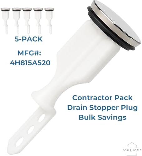 Universal Sink Drain Stopper 5 Pack | 5 Inch Pop-Up Replacement - Image 2