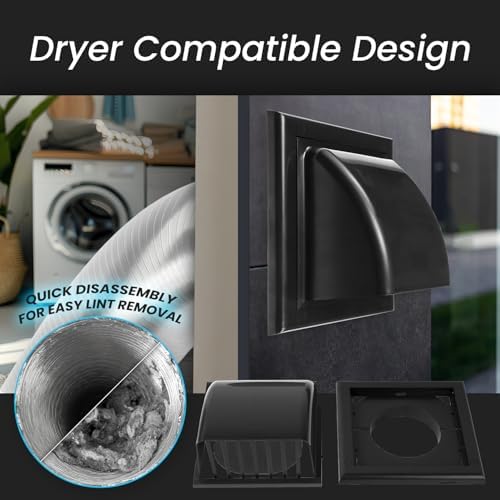 Repa Market 4 Inch Dryer Vent Cover Outside - Image 7