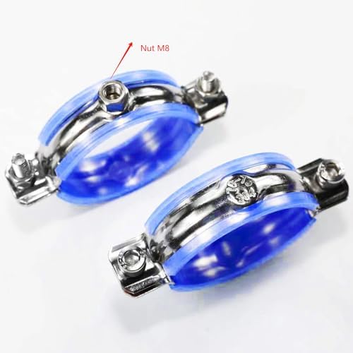 2PCS 304 Stainless Steel Wall Ceiling Mount Pipe Supports, Split Ring Hanger - Image 5
