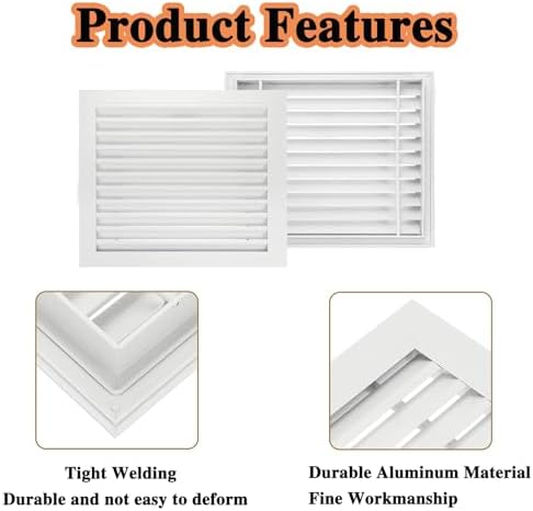 Black Return Air Grille 20x26in | Cold Air Return Vent Cover | Easy Install - Image 3