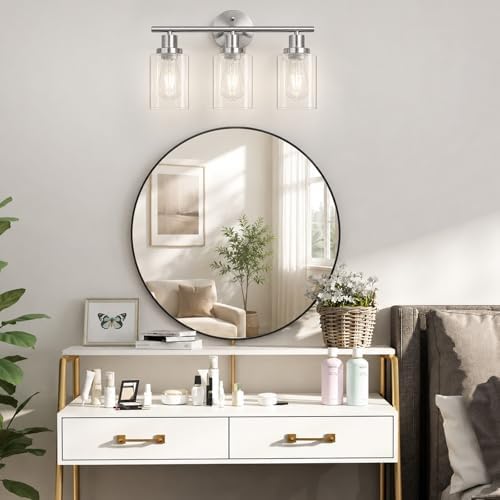 Unicozin Modern Bathroom Light Fixtures, 3 Light Vanity Lights - Image 7
