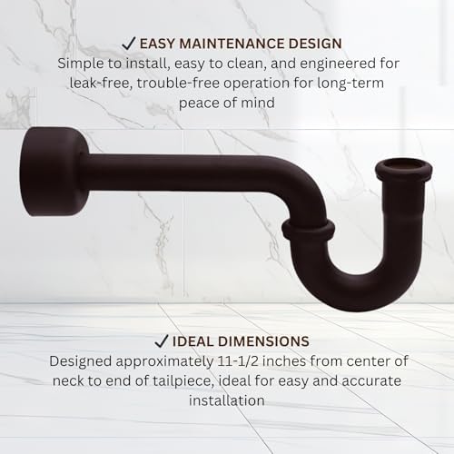 Westbrass A400-1-12 1-1/2" OD 17 gauge P-Trap - Image 7