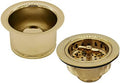 Westbrass CO2195-01 Combo Pack 3-1/2" Wing Nut Twist Style Large Kitchen Sink by Westbrass