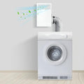 Metal Indoor Dryer Vent Kit, L-shape Design, Fits all 4" Dryer Ducts by DITKOK