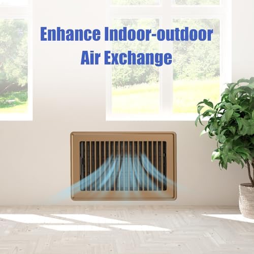 6x10 Floor Register, Heavy Duty Steel Floor Vents Covers, 2 Pack - Image 5