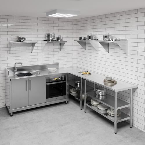 AmGood 24" Long X 16" Deep Stainless Steel Wall Shelf | NSF Certified | - Image 2