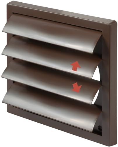 Plastic 6" Brown Dryer Vent Cover by ECOPROVENT