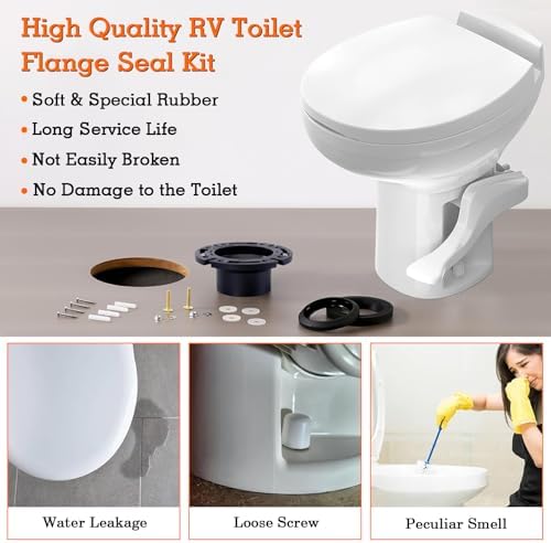 RV Toilet Seal with 3 Inch Socket Floor Flange Kit - Image 4