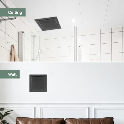 Vent Systems 6'' x 6'' Inch Anthracite Metal Access Panel - Image 3