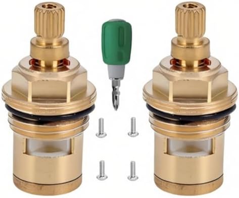 Brass Faucet Cartridge Replacement Kit M20 x 1.5 Ceramic Valve Pair by Unknown