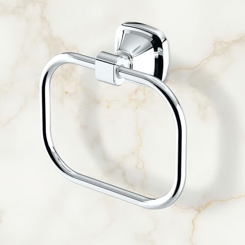 Gatco 5512 Beverly Towel Ring, Wall-Mounted Bathroom Hand Towel Holder - Image 2