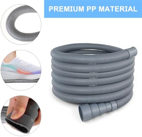 Washing Machine Drain Hose Universal 11.4 FT Dishwasher Drainage Hose Flexible - Image 2