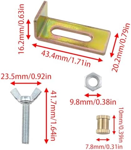AYLIFU Sink Bracket with Screws, Sink Installation clamp, Color zinc - Image 4