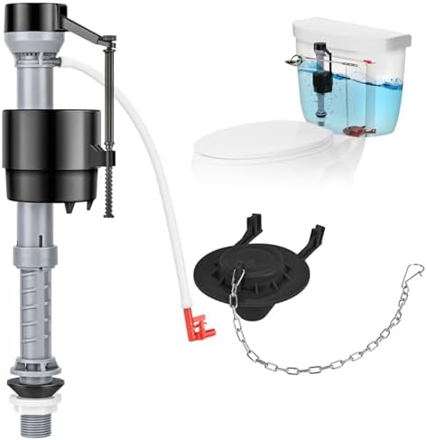 Universal Toilet Repair Kit for Inside Tank – Includes Adjustable Fill Valve & by Unknown