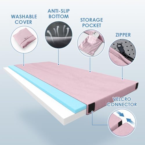KingChii CertiPUR-US Memory Foam Camping Mattress, Portable Roll Up Travel Car - Image 3