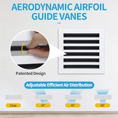 12x12 Modern AC Vent Cover, Decorative Air Vent Register Grille - Image 2