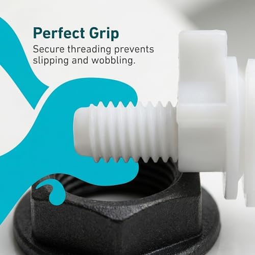 Toilet Seat Screws Replacement Kit Plastic Bolts - Image 7
