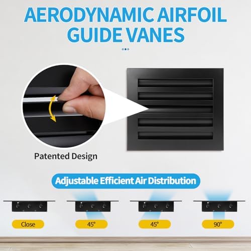 12x10 Modern AC Vent Cover, Decorative Air Vent Register Grille - Image 2