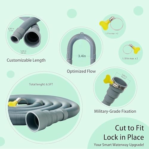 Marekineko-Universal Washing Machine Drain Hose Extension & Portable Washer - Image 4