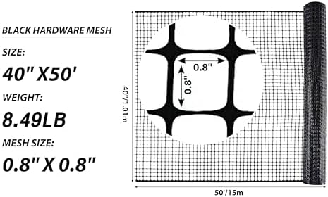 PotatoLife Black Plastic Garden Fence, Hardware Mesh - Image 4