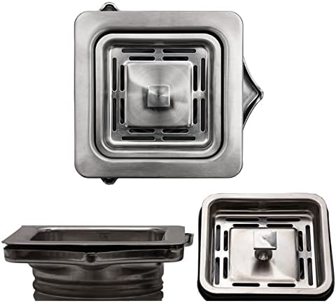 Strictly Sinks Stainless Steel Square Garbage Disposal Adapter by SSTRICTLYKITCHENBATH