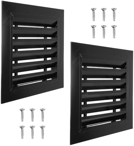 PATIKIL 12 x 12 Inch Gable Vent, 10 x 10 Inch Duct Opening Size by PATIKIL