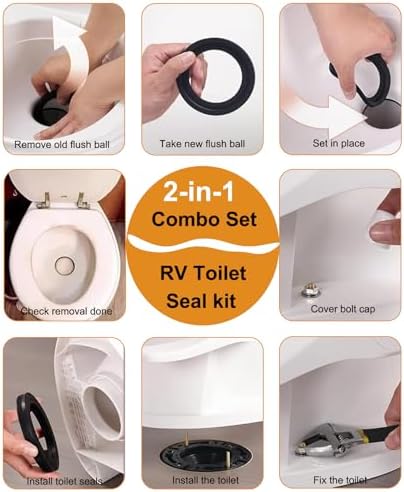 RV Toilet Seal Kit Replacement for Dometic 300 310 320 Series - Image 4