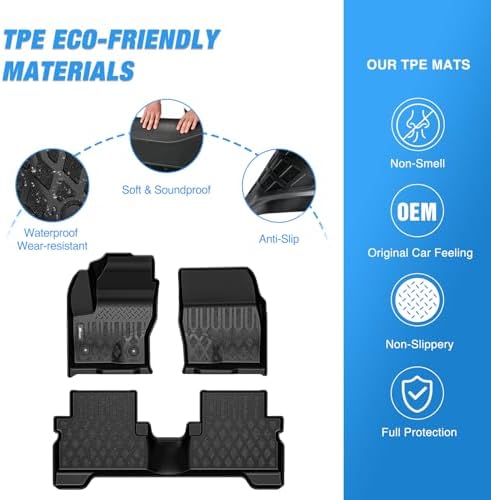 Nilight TPE Floor Mats for Ford Escape 2013-2019 - Image 3