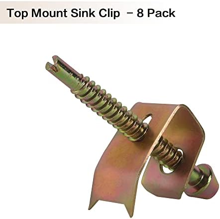 Sink Clips 8 Pack Kit, Stainless Steel Top Mount Kitchen Sinks Clip, Sink - Image 2