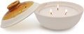 Citronella Candles in Coarse Pottery Container, Natural Soy Wax Candle Outdoor by Winbattle
