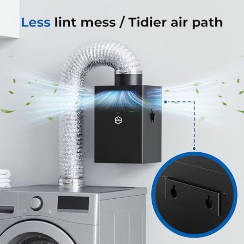 Indoor Dryer Vent Kit Filter Bucket, Dryer Lint Trap Box - Image 6