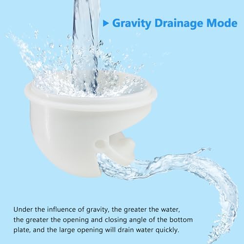 Bathroom White 2 Pack Sink Drain Kit, - Image 5