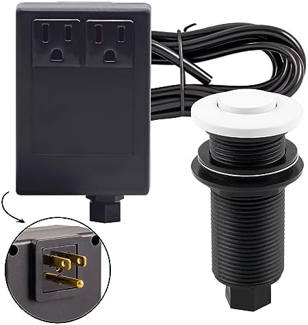 Westbrass ASB-2B3-50 Sink Top Waste Disposal Air Switch and Dual Outlet Control by Westbrass