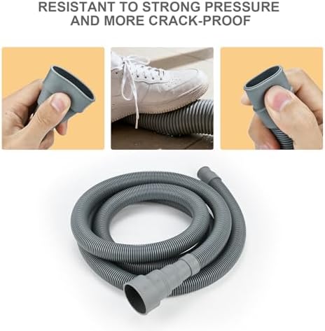 5ft Universal Washing Machine Drain Hose Extension Kit, 7-Piece Set - Image 5