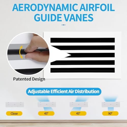 20x10 Modern AC Vent Cover, Decorative Air Vent Register Grille - Image 2